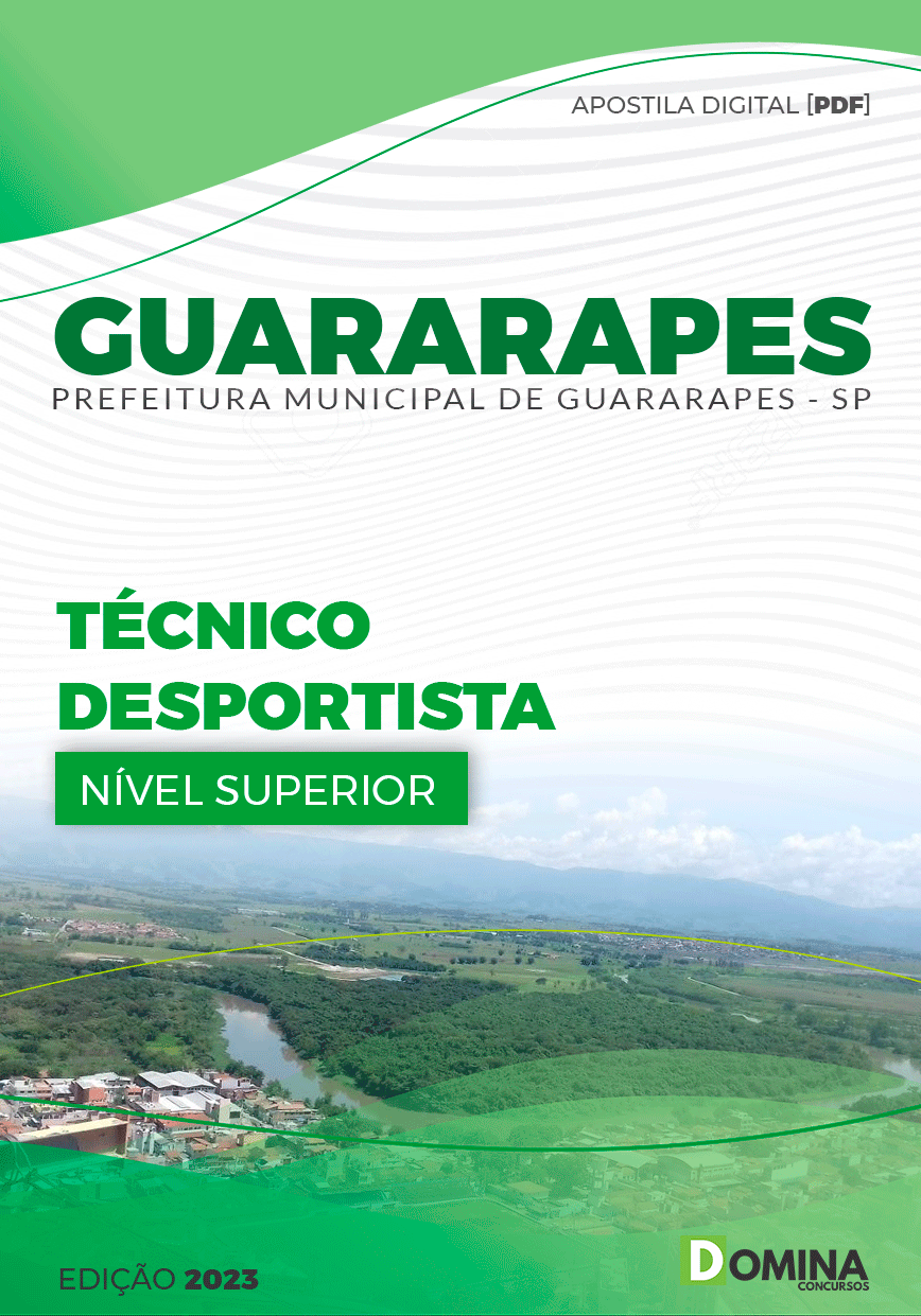 Apostila Pref Guararapes SP 2023 Técnico Desportivo