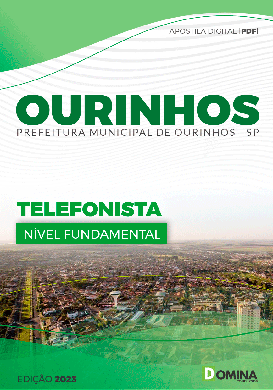 Apostila Concurso Pref Ourinhos SP 2023 Telefonista