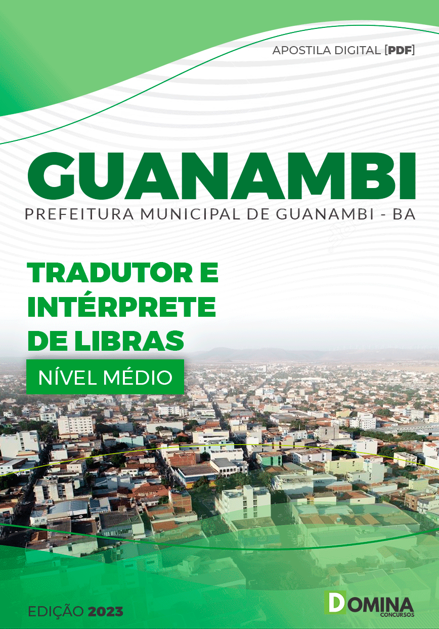 Apostila Concurso Pref Guanambi BA 2023 Tradutor Intérprete De Libras