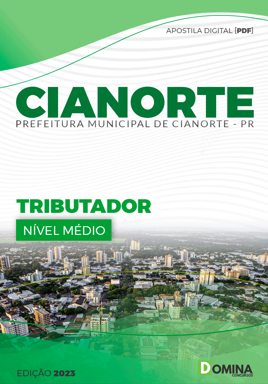 Apostila Concurso Pref Cianorte PR 2023 Tributador