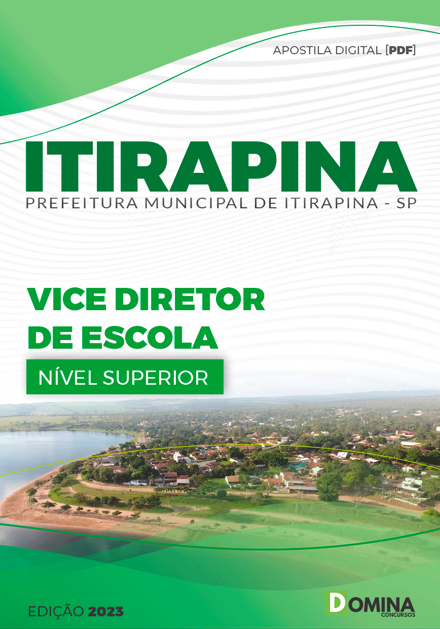 Apostila Concurso Pref Itirapina SP 2023 Vice Diretor de Escola