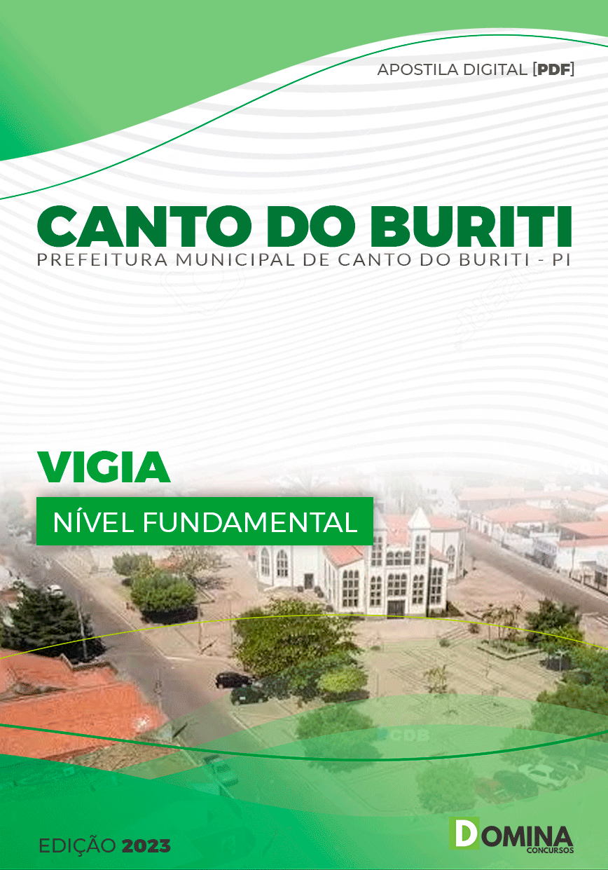 Apostila Concurso Pref Canto Buriti PI 2023 PI Vigia