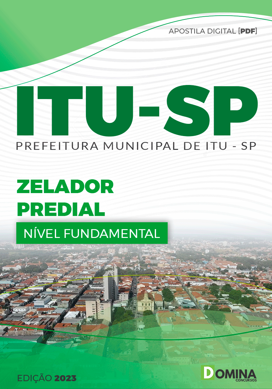 Apostila Digital Concurso Pref Itu SP 2023 Zelador Predial