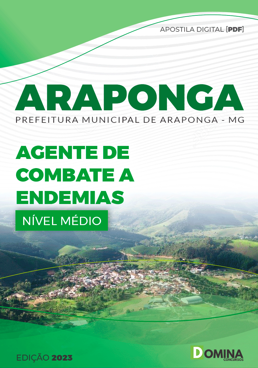 Apostila Pref Araponga MG 2023 Agente Combate Endemias