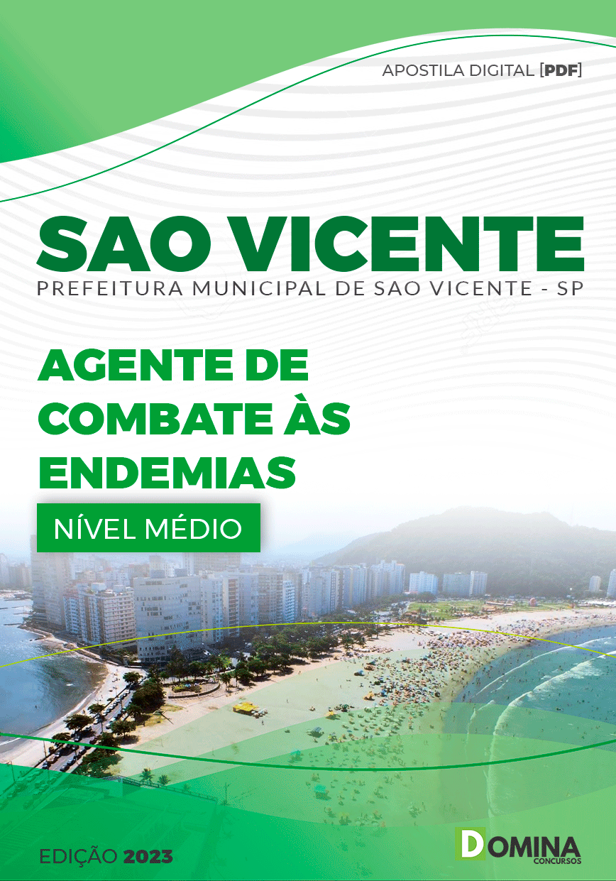 Apostila Concurso Pref São Vicente SP 2023 Agente Combate Endemias