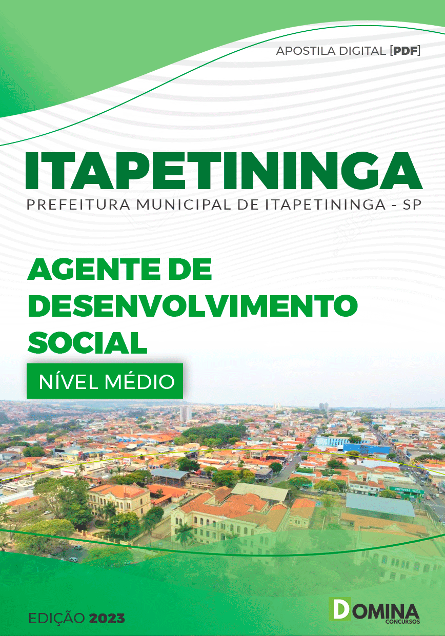 Apostila Concurso Pref Itapetininga SP 2023 Agente Desenvolvimento Social