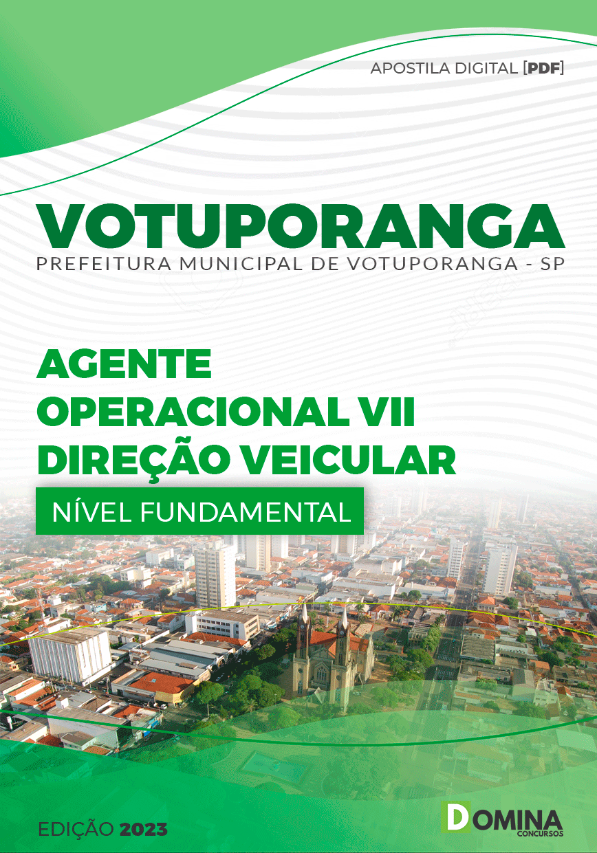 Apostila Pref Votuporanga SP 2023 Agente Op Direção Veicular
