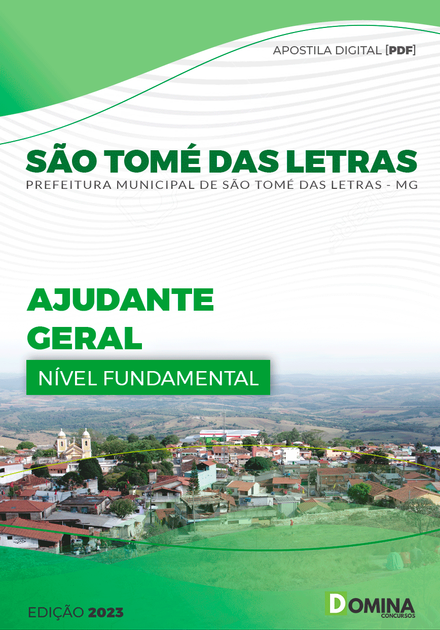 Apostila Pref São Tomé Letras MG 2023 Ajudante Geral
