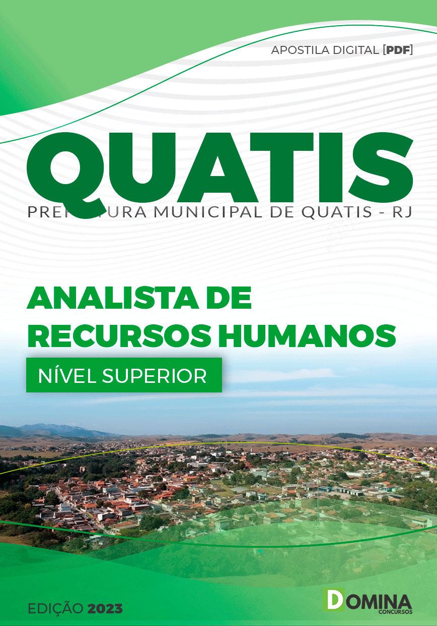 Apostila Concurso Pref Quatis RJ 2023 Analista Recursos Humanos