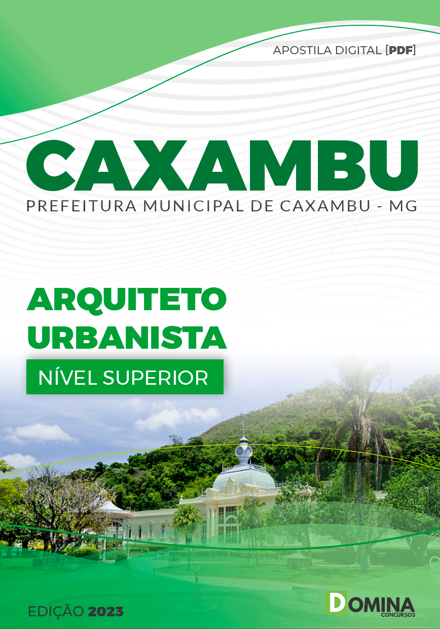 Apostila Concurso Pref Caxambu MG 2023 Arquiteto Urbanismo