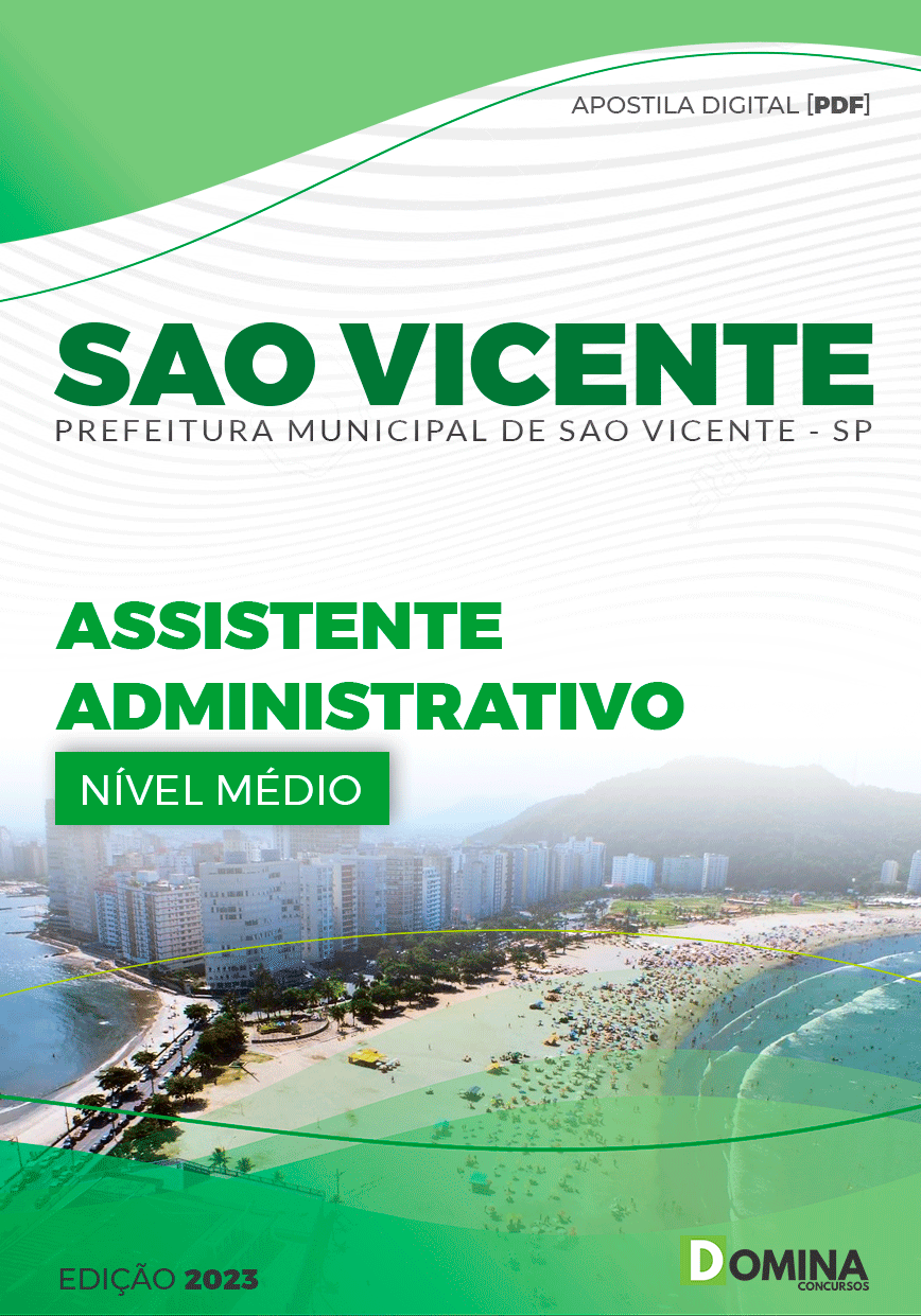 Apostila Pref São Vicente SP 2023 Assistente Administrativo