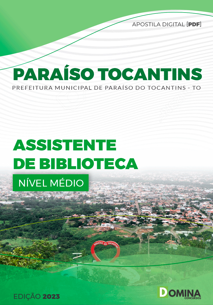 Apostila Pref Paraíso Tocantins TO 2023 Assistente Biblioteca