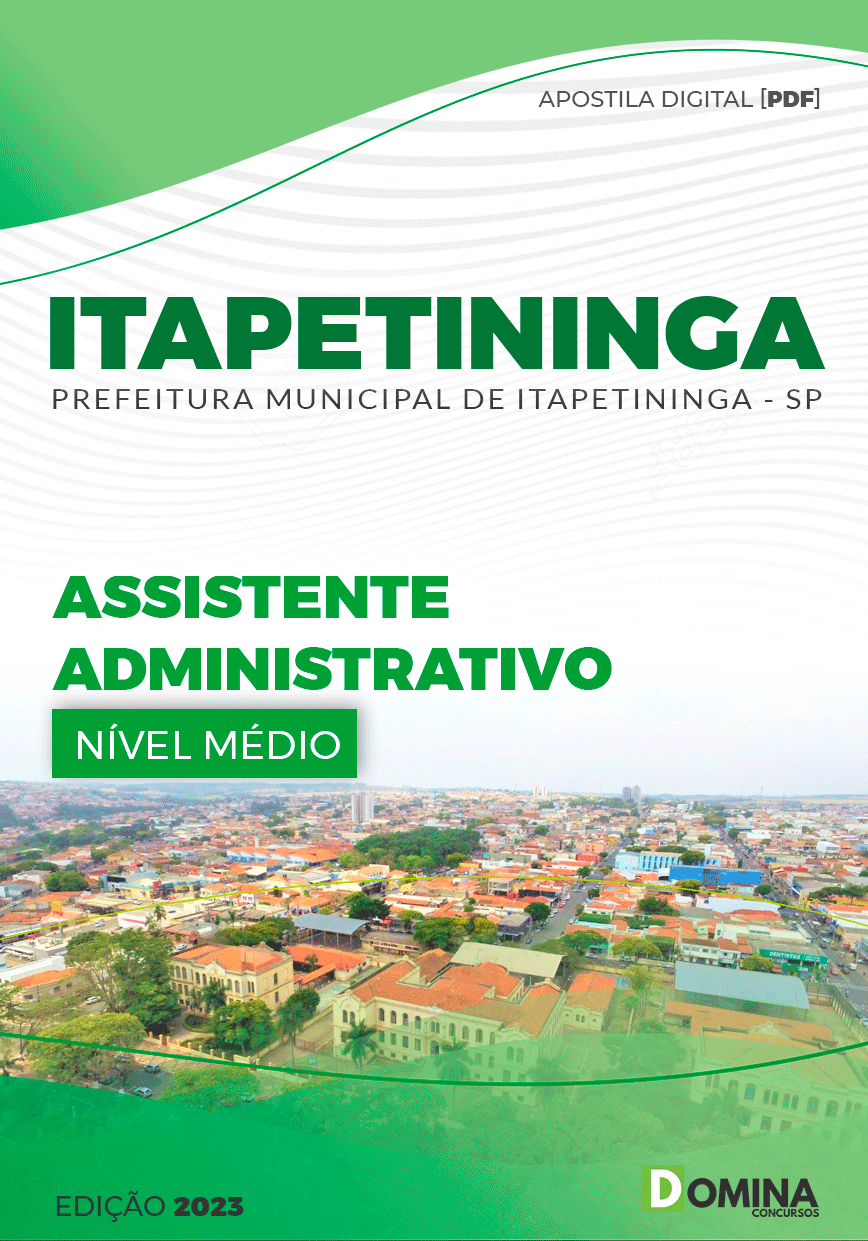 Apostila Concurso Pref Itapetininga SP 2023 Assistente Administrativo