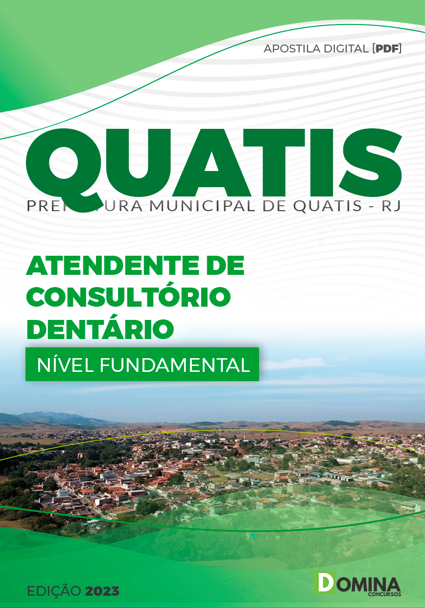 Apostila Pref Quatis RJ 2023 Atendente Consultório Dentário