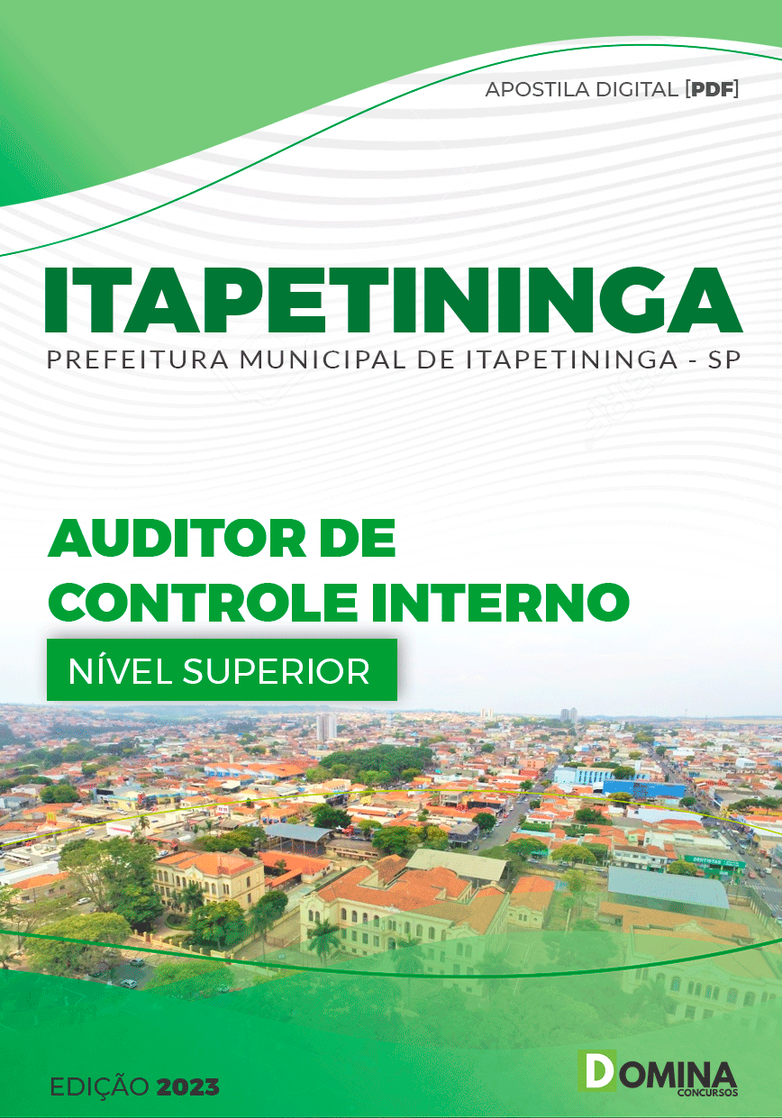 Apostila Concurso Pref Itapetininga SP 2023 Auditor de Controle Interno