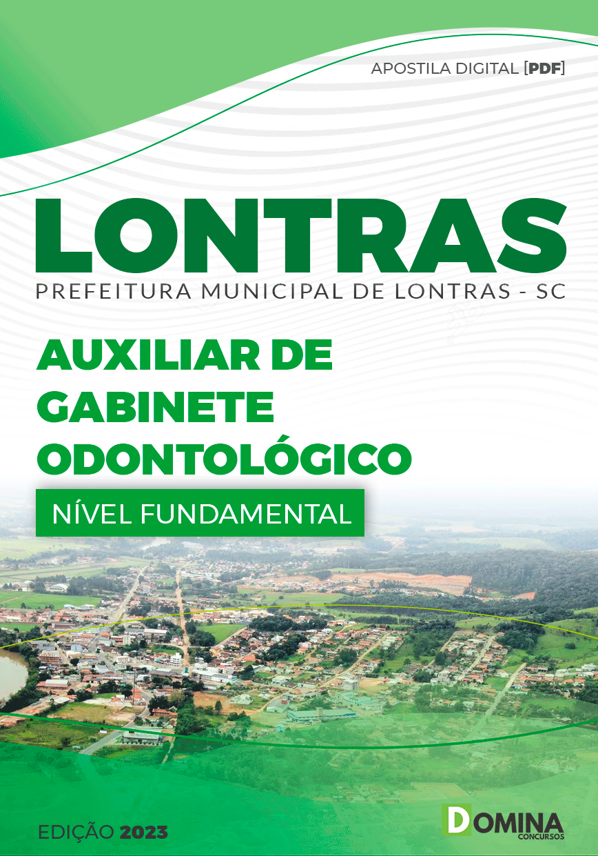 Apostila Pref Lontras SC 2023 Auxiliar Gabinete Odontólogo