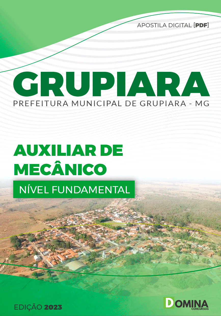 Apostila Concurso Pref Grupiara MG 2023 Auxiliar Mecânico