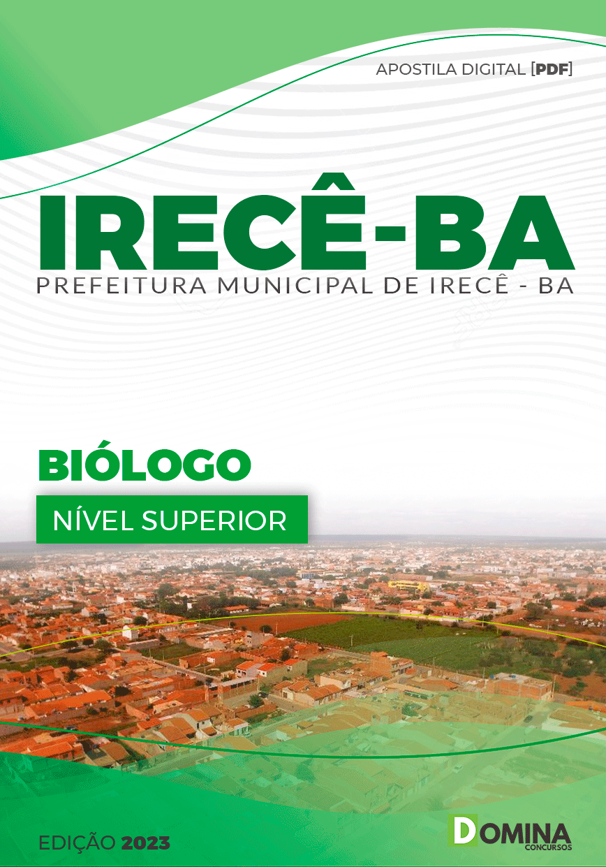 Apostila Digital Concurso Pref Irecê BA 2023 Biólogo