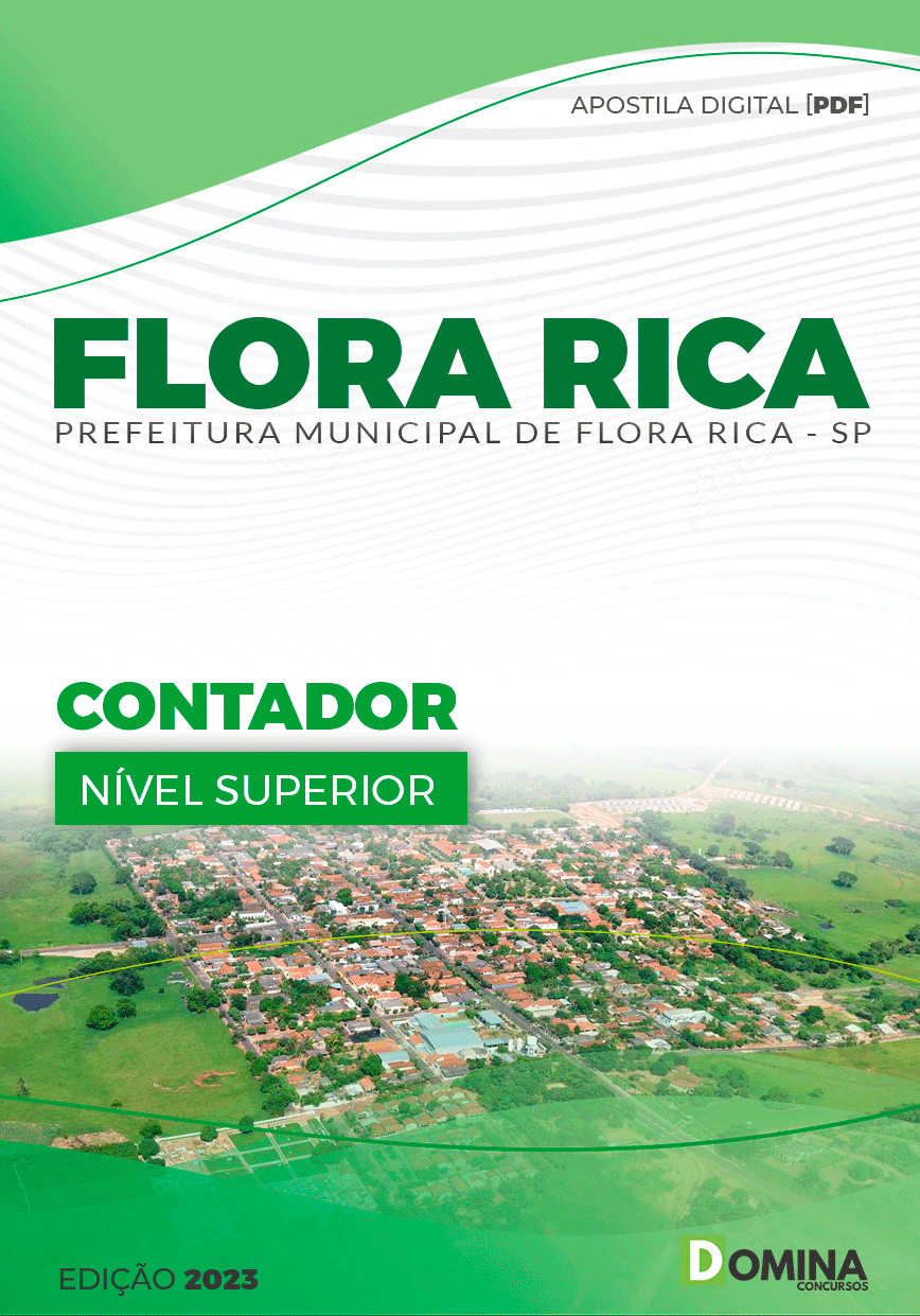 Apostila Concurso Pref Flora Rica SP 2023 Contador