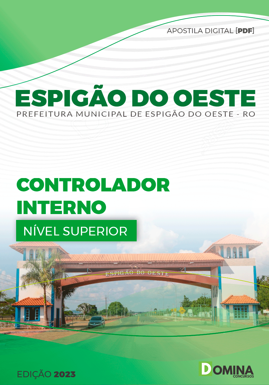 Apostila Pref Espigão D´Oeste RO 2023 Controlador Interno