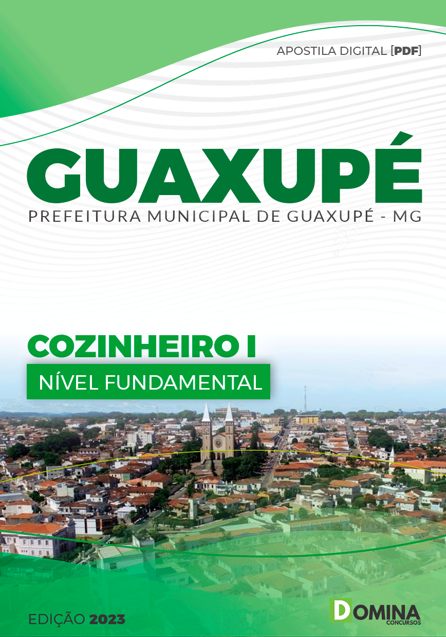 Apostila Digital Pref Guaxupé MG 2023 Cozinheiro I