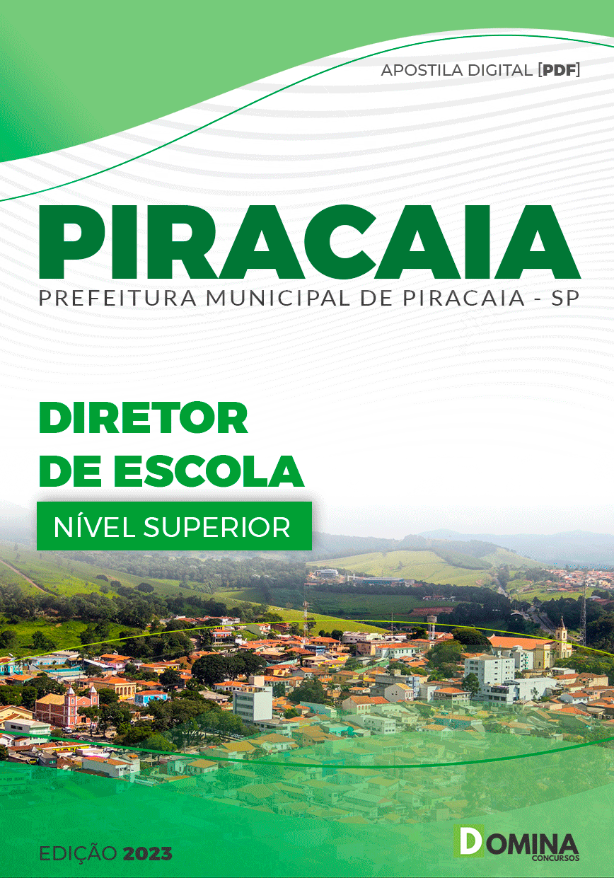 Apostila Concurso Pref Piracaia SP 2023 Diretor Escola