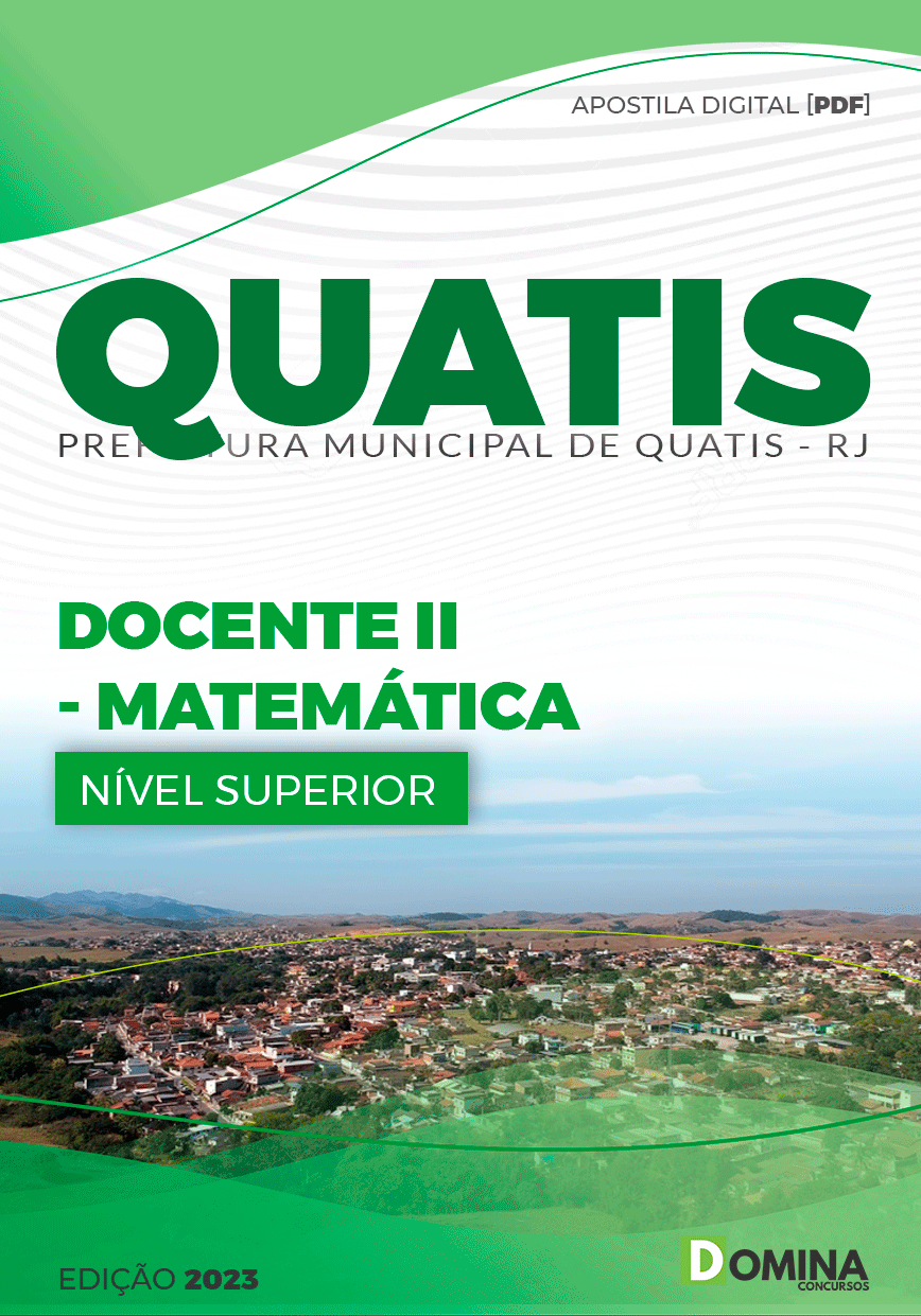 Apostila Concurso Pref Quatis RJ 2023 Docente II Matemática