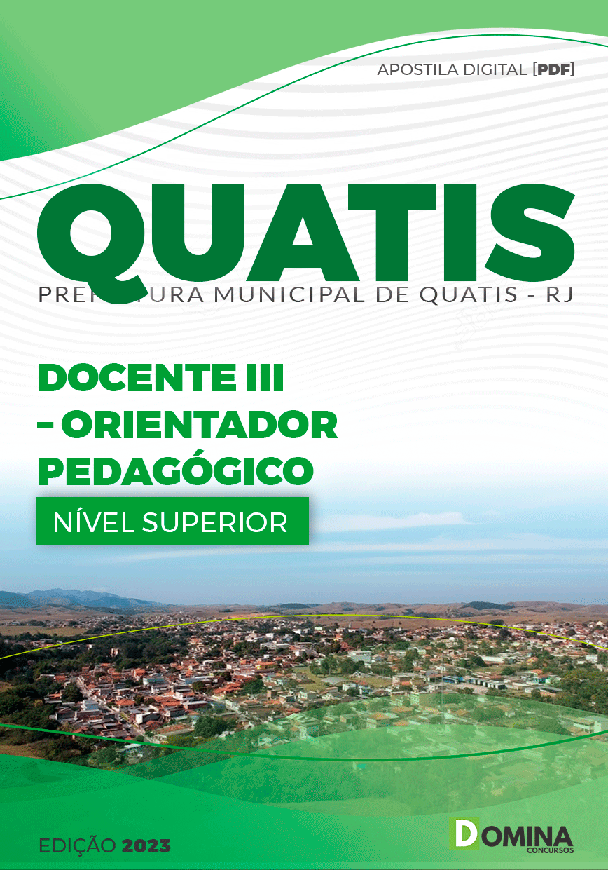 Apostila Pref Quatis RJ 2023 Docente II Orientador Educacional