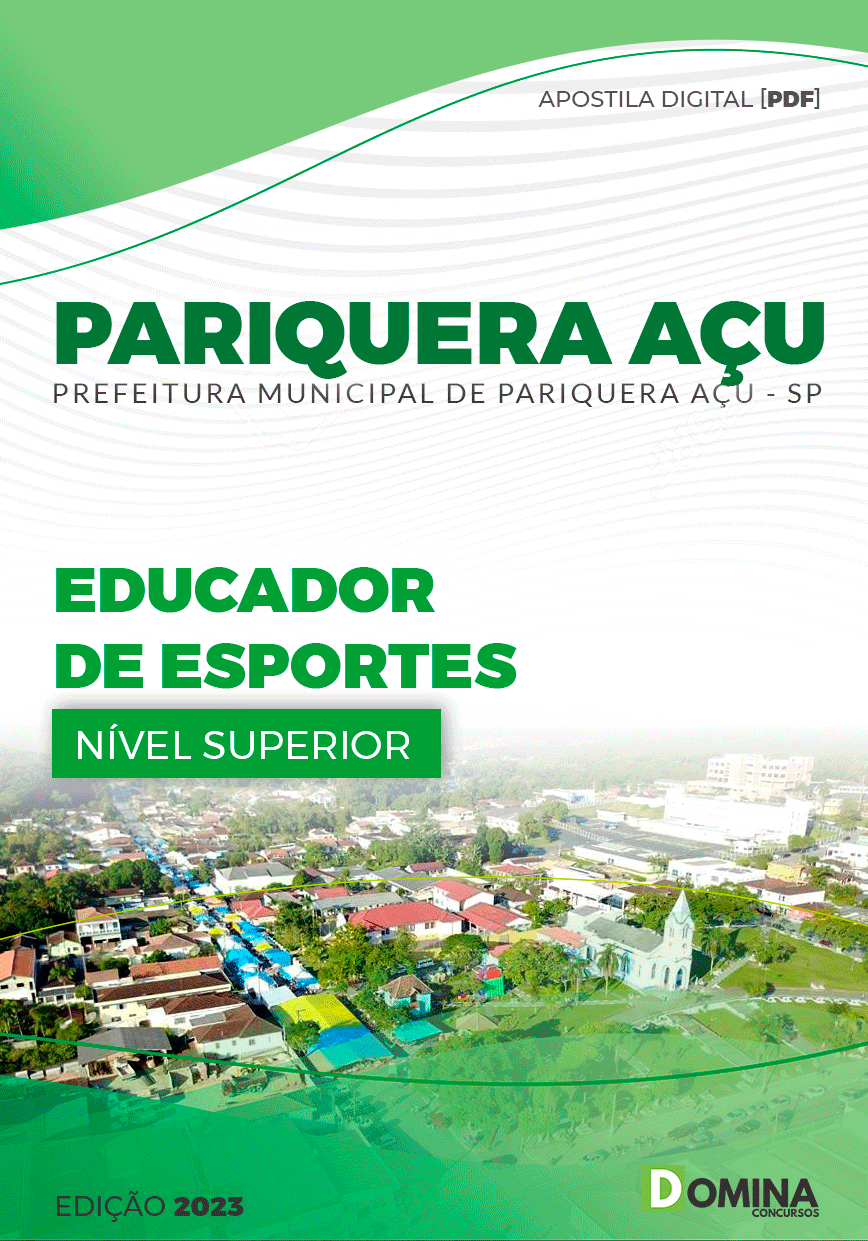 Apostila Pref Pariquera Açu SP 2023 Educador Esportes