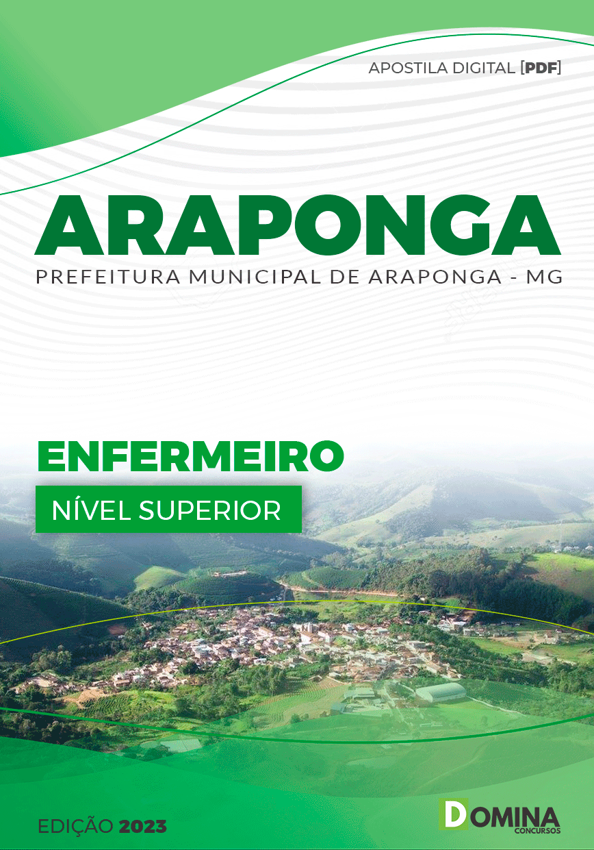 Apostila Digital Pref Araponga MG 2023 Enfermeiro