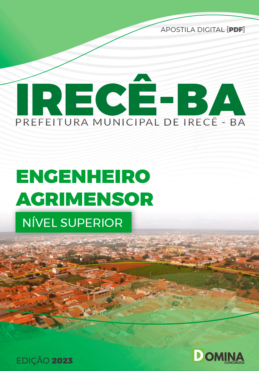 Apostila Concurso Pref Irecê BA 2023 Engenheiro Agrimensor