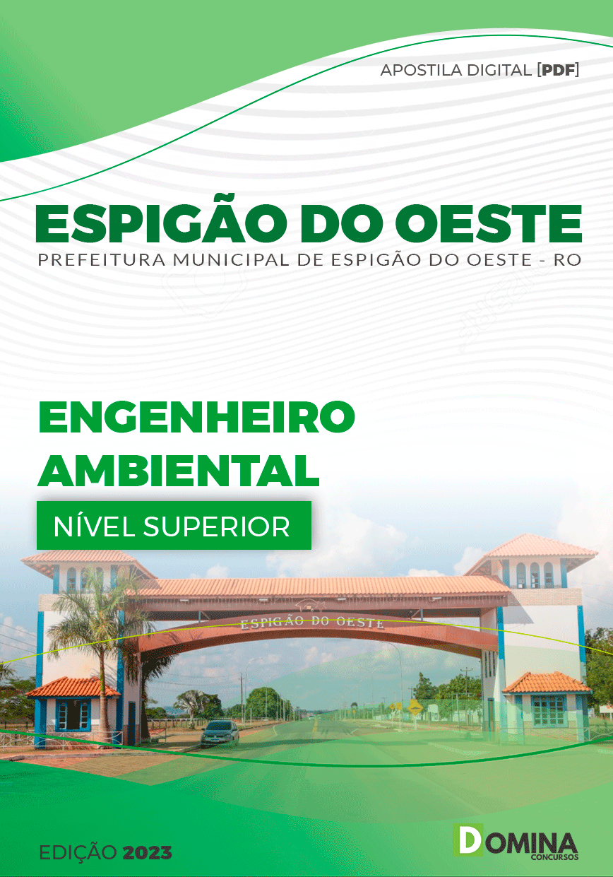 Apostila Pref Espigão D´Oeste RO 2023 Engenheiro Ambiental