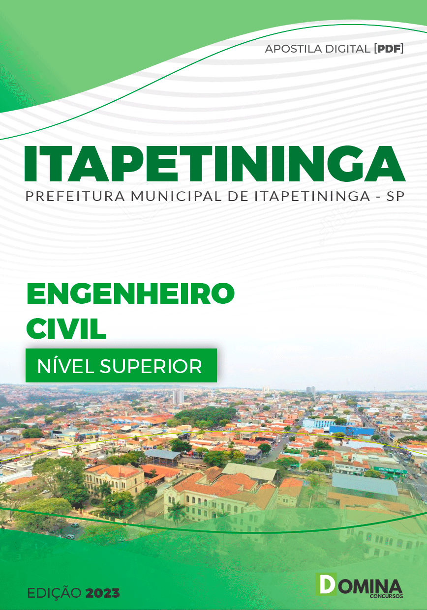 Apostila Concurso Pref Itapetininga SP 2023 Engenheiro Civil