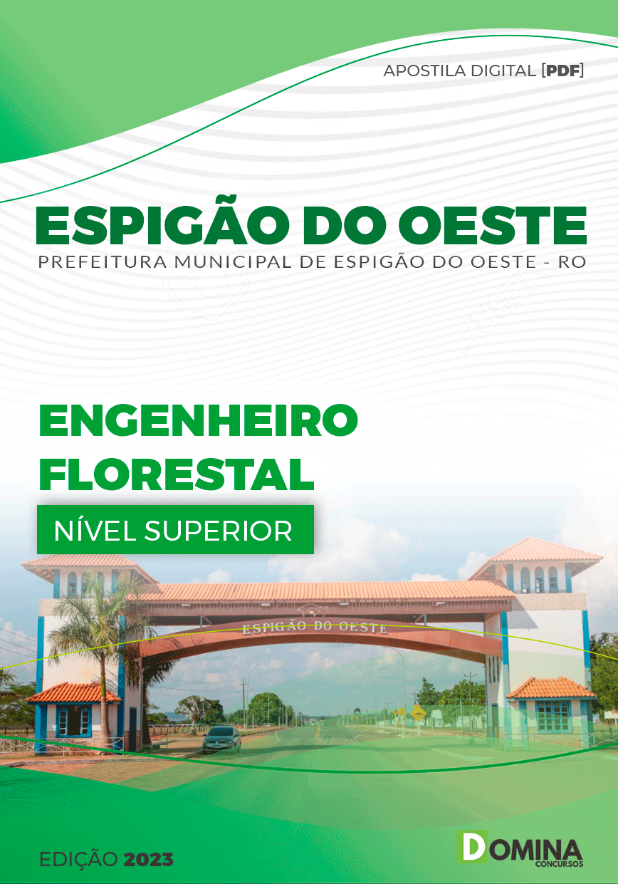 Apostila Pref Espigão D´Oeste RO 2023 Engenheiro Florestal