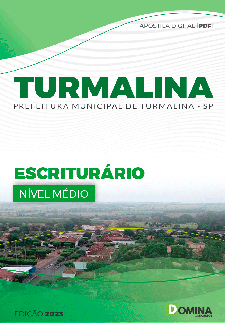 Apostila Concurso Pref Turmalina SP 2023 Escriturário