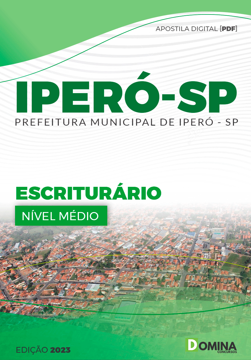 Apostila Concurso Pref Iperó SP 2023 Escriturário