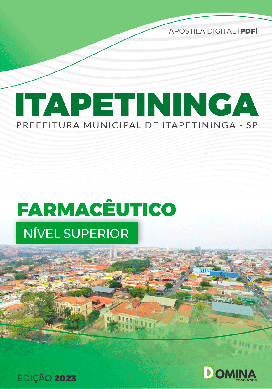 Apostila Concurso Pref Itapetininga SP 2023 Farmacêutico