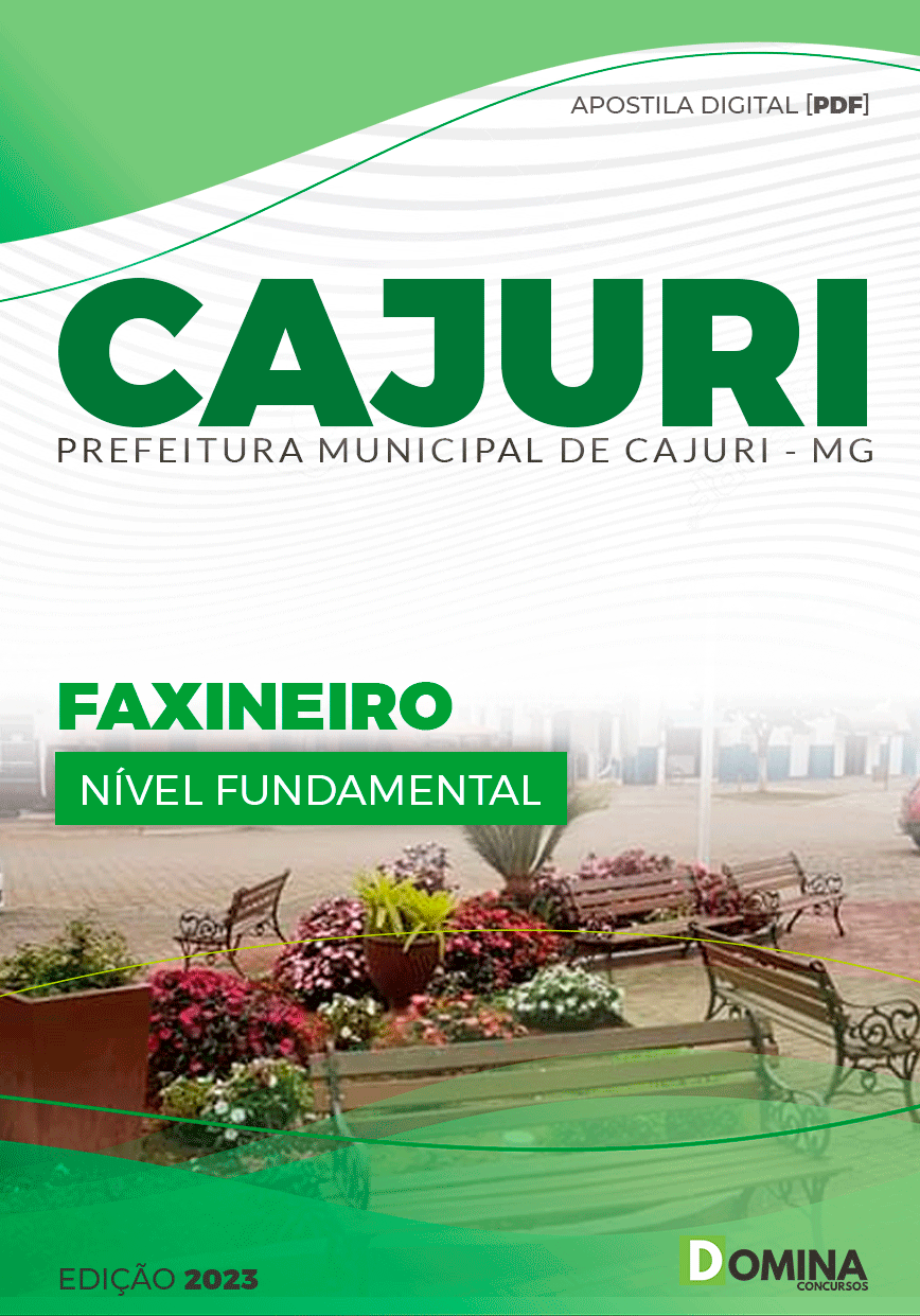 Apostila Digital Concurso Pref Cajuri MG 2023 Faxineiro