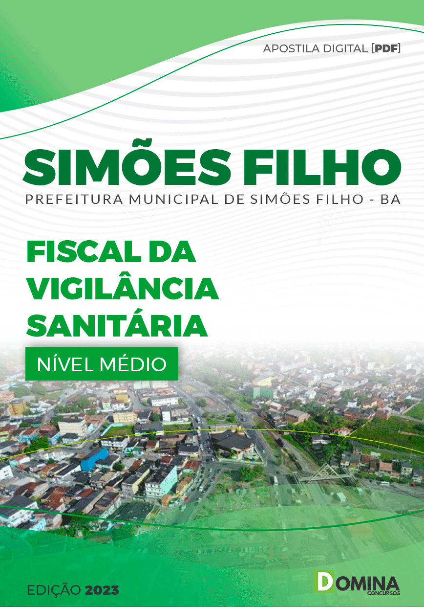 Apostila Pref Simões Filho BA 2023 Fiscal Vigilância Sanitária