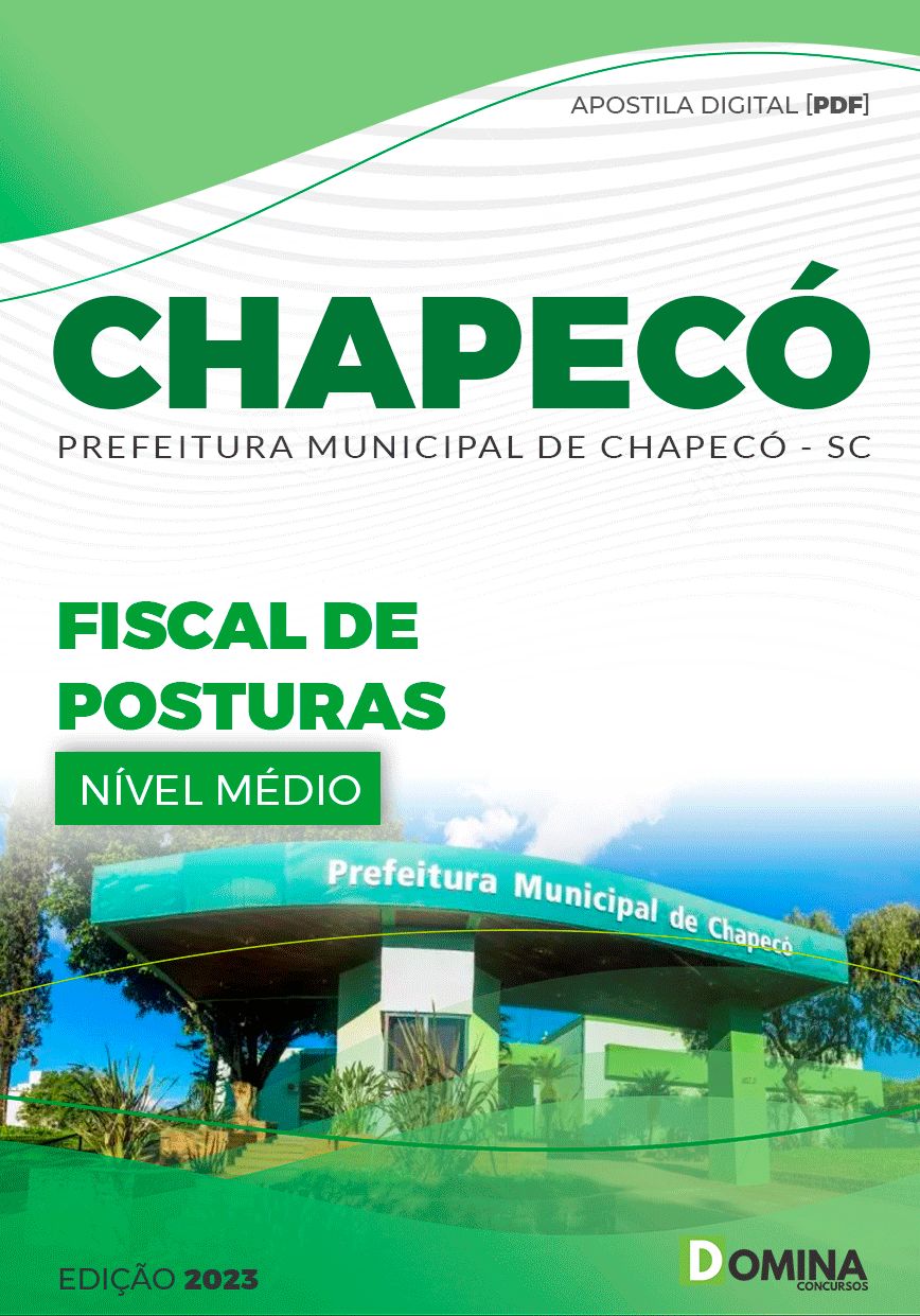 Apostila Pref Chapecó SC 2023 Fiscal Obras Posturas