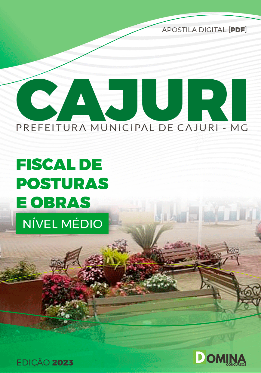 Apostila Concurso Pref Cajuri MG 2023 Fiscal Postura Obras