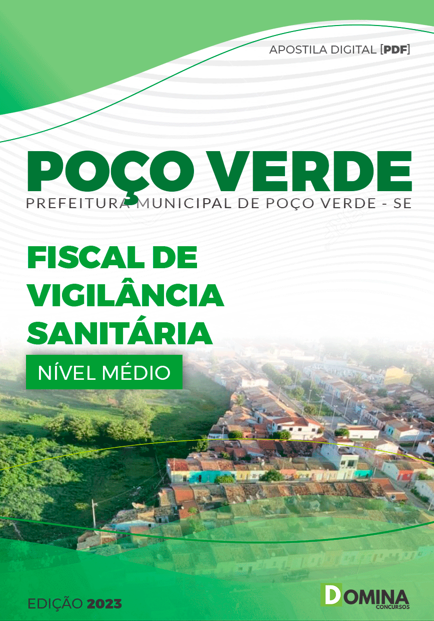 Apostila Pref Poço Verde SE 2023 Fiscal Vigilância Sanitária