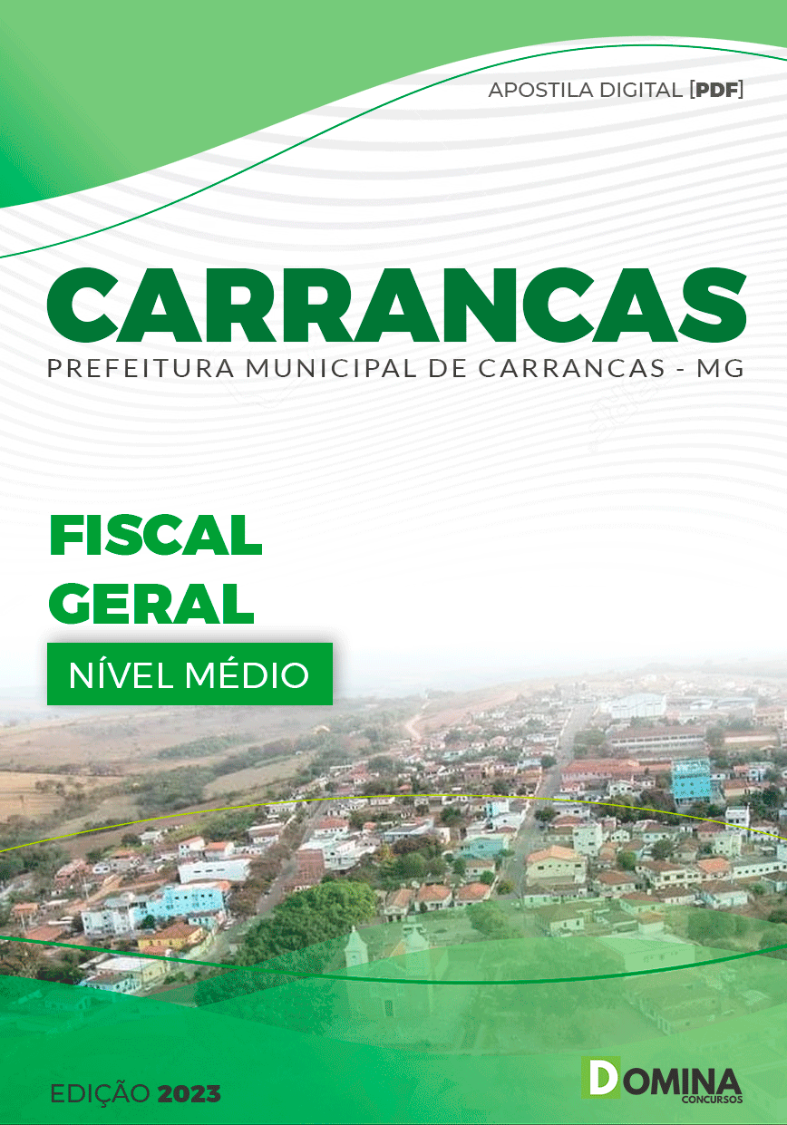 Apostila Digital Pref Carrancas MG 2023 Fiscal Geral
