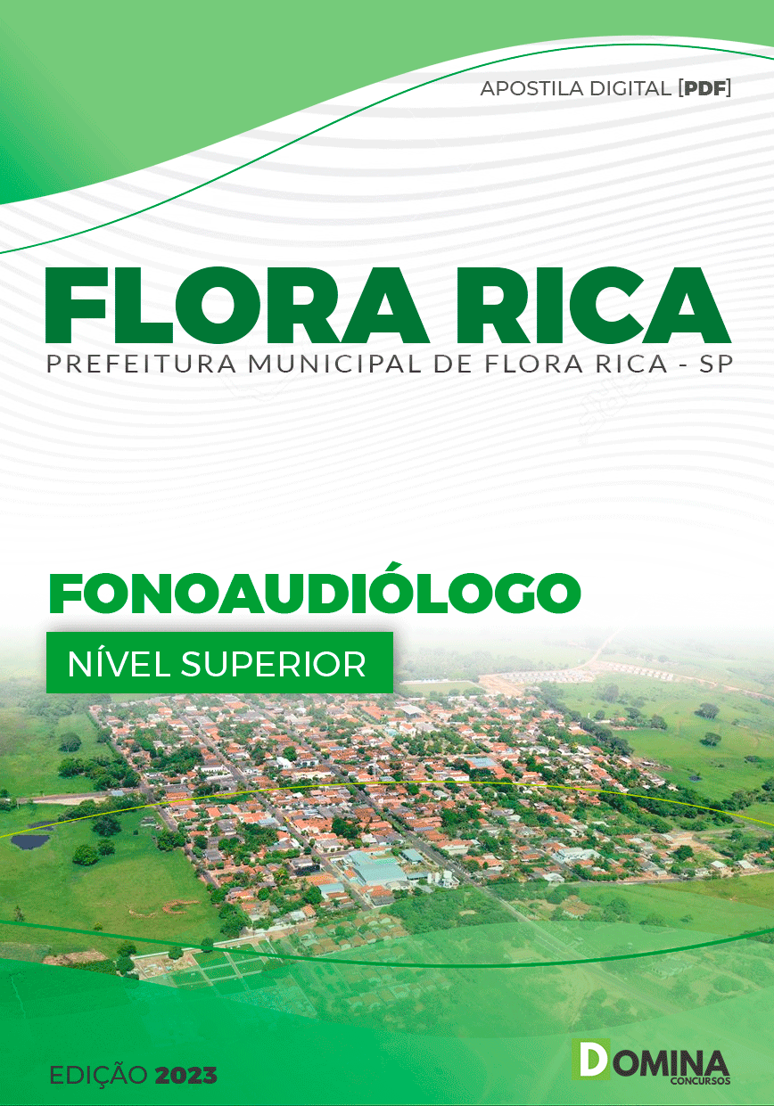 Apostila Concurso Pref Flora Rica SP 2023 Fonoaudiólogo