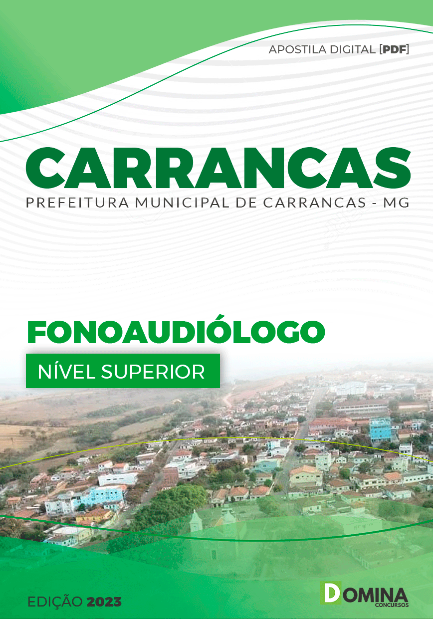 Apostila Digital Pref Carrancas MG 2023 Fonoaudiólogo