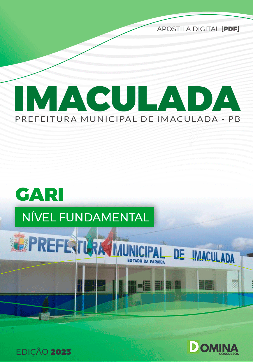 Apostila Concurso Pref Imaculada PB 2023 Gari