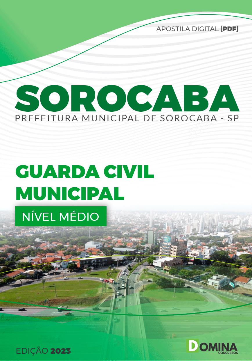 Apostila Pref Sorocaba SP 2023 Guarda Civil Municipal