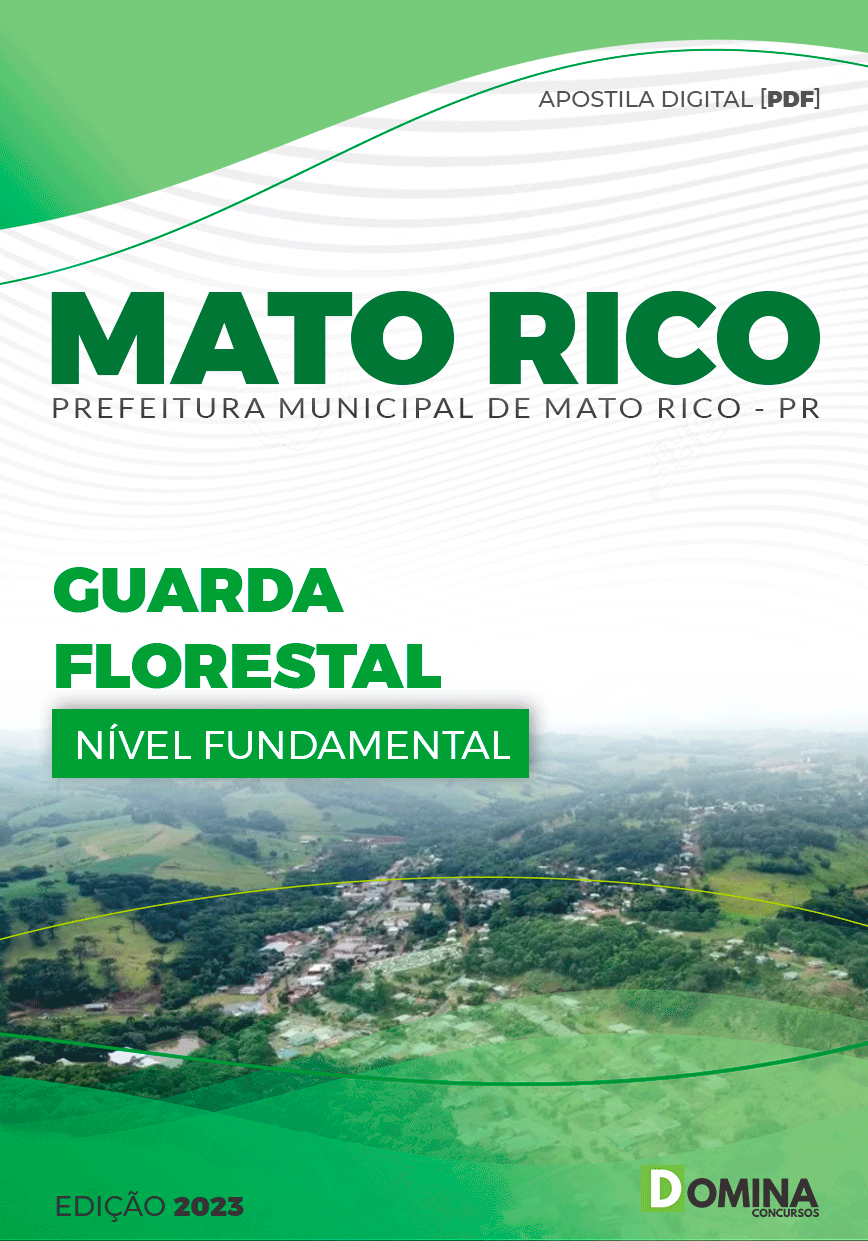 Apostila Concurso Pref Mato Rico PR 2023 Guarda Florestal