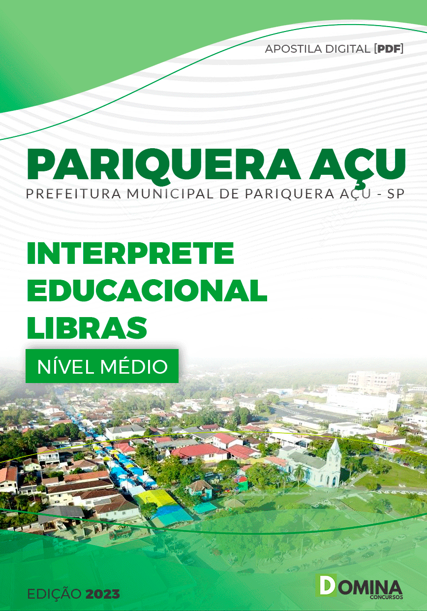 Apostila Pref Araçatuba SP 2023 Interprete Educacional Libras