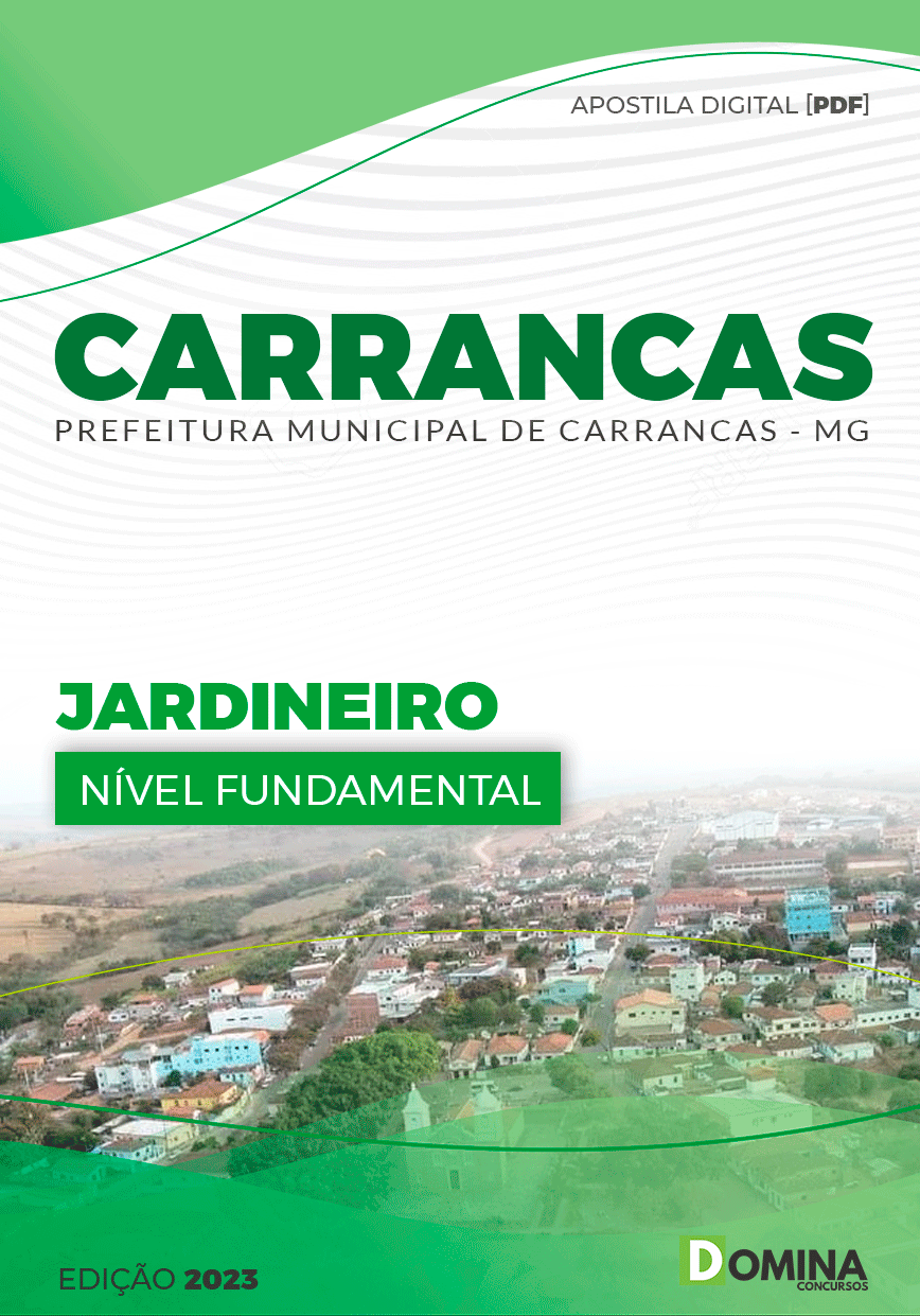 Apostila Digital Pref Carrancas MG 2023 Jardineiro